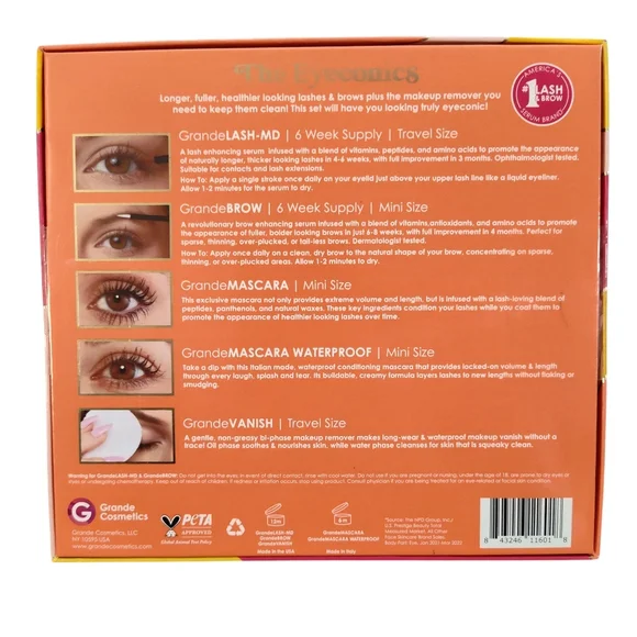 The Eyeconics Lash & Brow Kit 5 piece set Grande Cosmetics - Picture 4 of 4